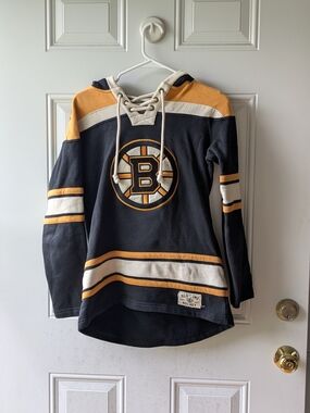 Oldtime Hockey Boston Bruins Lace-Up Hoodie